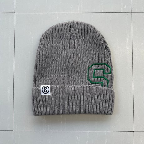 Selection of life. SE LOGO Knit Cap GRAY