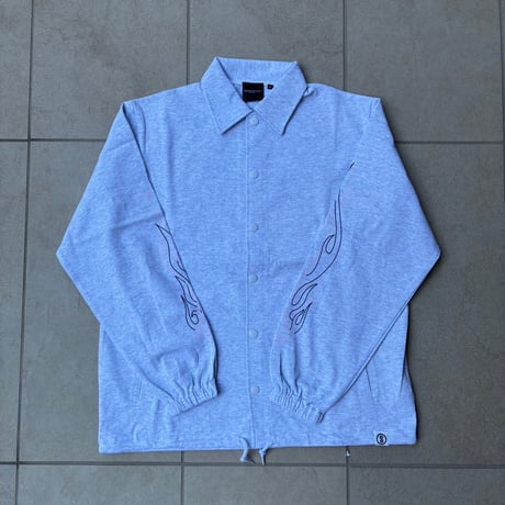 Selection of life. FIRE PATTERN Coach Jacket ASH×PINK
