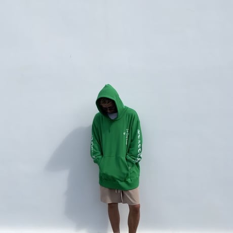 Selection of lif. Cross LOGO Hoodie GREEN