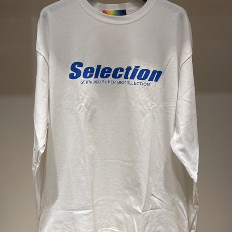 Selection of life. Diagonal LOGO Tee WHITE