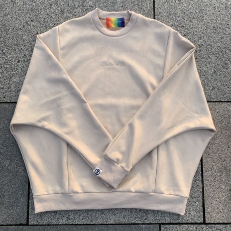 Selection of life. Suede Crew Sweat WHITE