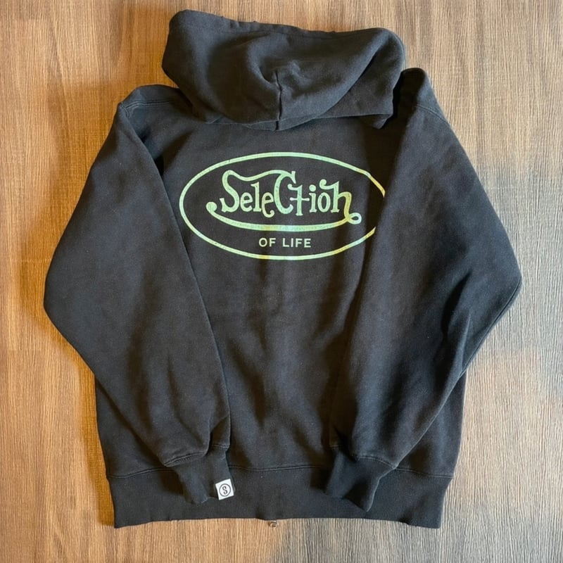 Selection of life. OVAL LOGO Zip Hoodie FADE BL