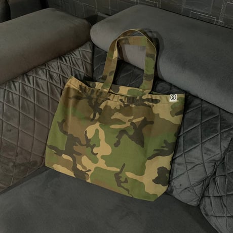 Selection of life. backward LOGO canvas tote CAMO