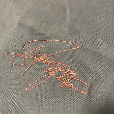Selection of life. Handwriting Embroidery Tote Bag GRAY