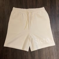 Selectio of life. Slctn Silicon LOGO Shorts WHITE