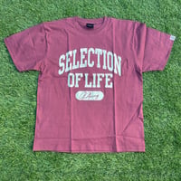 Selection of life. College LOGO Tee WINE