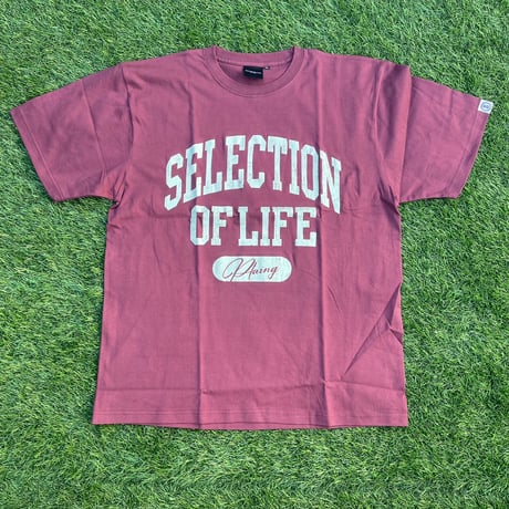Selection of life. College LOGO Tee WINE