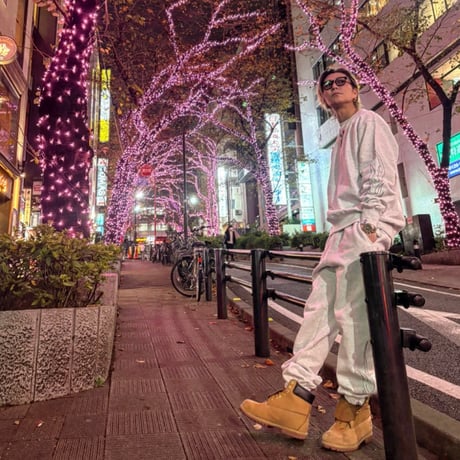 Selection of life. FIRE PATTERN Pants ASH×TURQUOISE
