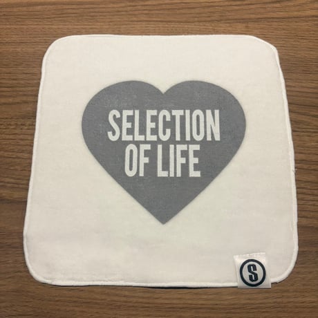 Selection of life. Heart LOGO Hand Towel GRAY