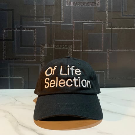 Selection of life. backward LOGO Cap BLACK