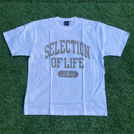 Selection of life. College LOGO Tee WHITE