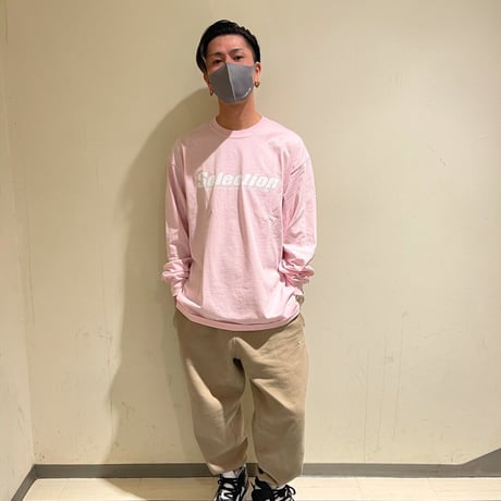 Selection of life. Diagonal Logo Tee PINK
