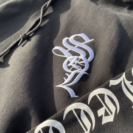 Selection of life. OLD ENGLISH Brand LOGO Hoodie BLACK