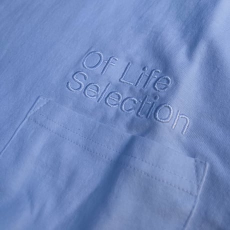 Selection of life. backward LOGO Pocket Tee WHITE