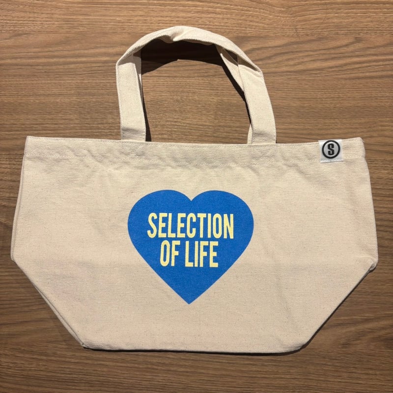Selection of life. Heart LOGO Tote bag NATURAL