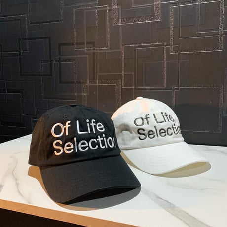 Selection of life. backward LOGO Cap BLACK