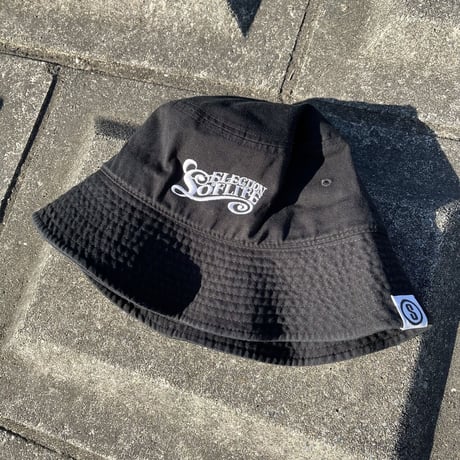 Selection of life. Surf LOGO Bucket Hat BLACK