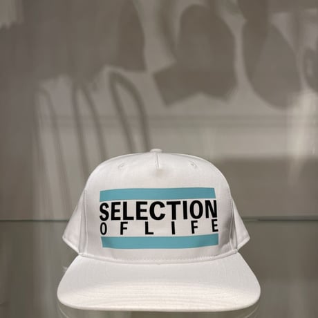Selection of life. Bold Line LOGO Cap WHITE