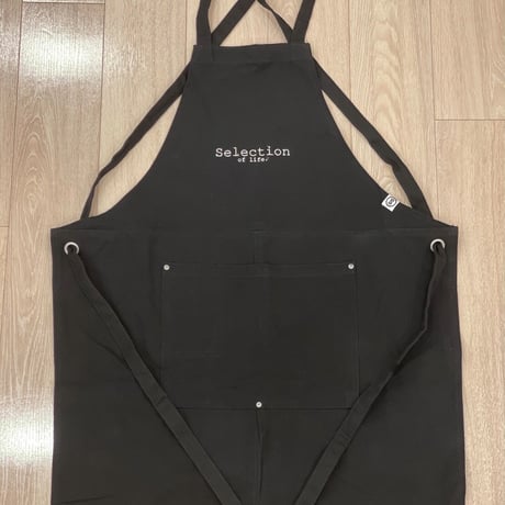 Selection of life. Brand LOGO Apron BLACK
