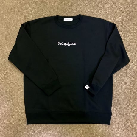 Selection of life. Brand LOGO Crew Sweat Black