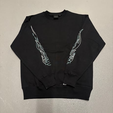 Selection of life. FIRE PATTERN Crew BLACK×TURQUOISE