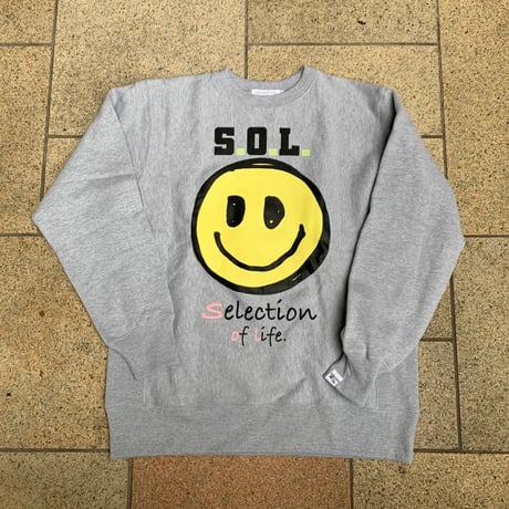 Selection of life. TEGAKI Crew Sweat Gray