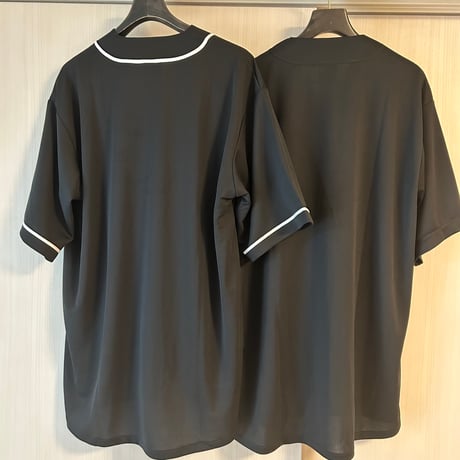 Selection of life. backward LOGO Game Shirt BLACK×WHITE
