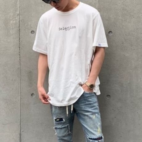 Selection of life.  Brand LOGO Tee White
