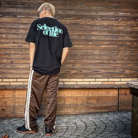 Selection of life. overlap LOGO Tee BLACK