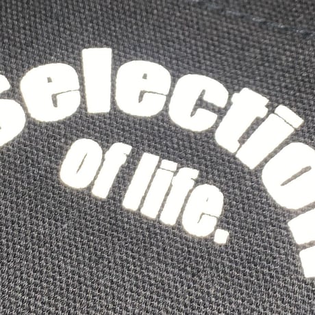 Selection of life. Reflector Tote Bag Black×Gray