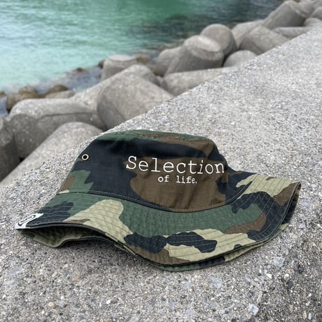 Selection of life. Brand LOGO Bucket Hat CAMO