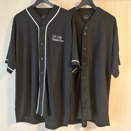 Selection of life. backward LOGO Game Shirt BLACK×BLACK