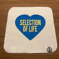 Selection of life. Heart LOGO Hand Towel BLUE