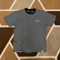 Selection of life. Handwriting Embroidery Border Tee TURQUOISE