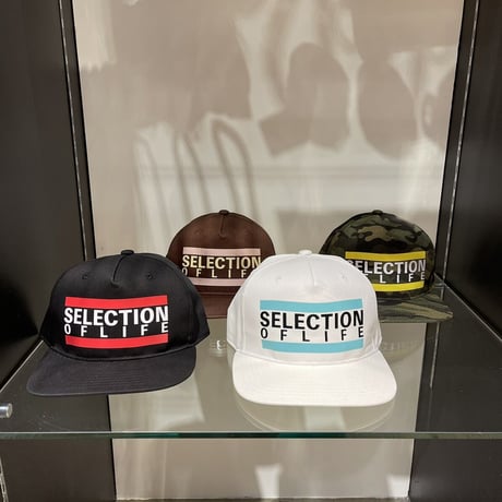 Selection of life. Bold Line LOGO Cap BLACK