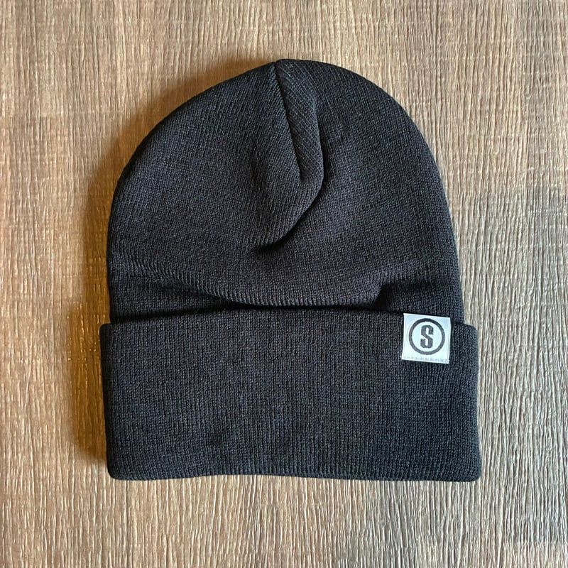 Selection of life. OVAL LOGO Beanie BLACK×MINTG