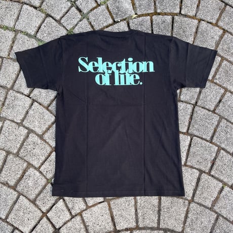 Selection of life. overlap LOGO Tee BLACK