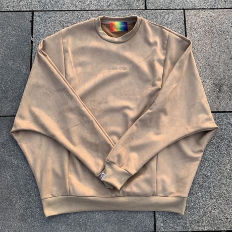 Selection of life. Suede Crew Sweat BEIGE