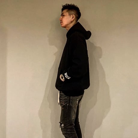 Selection of life. × LOS ANGELES APPAREL Hoodie Black