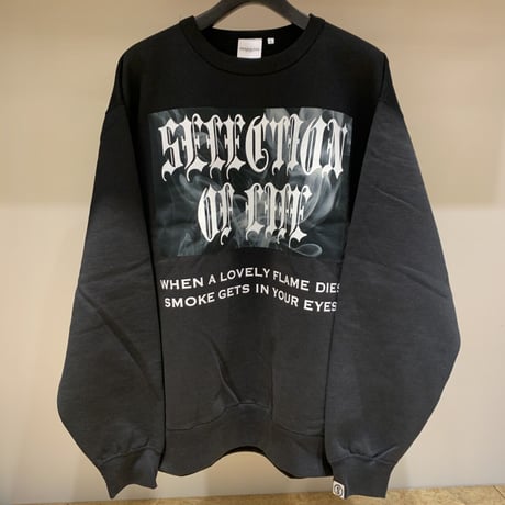Selection of life. Print Crew Sweat BLACK