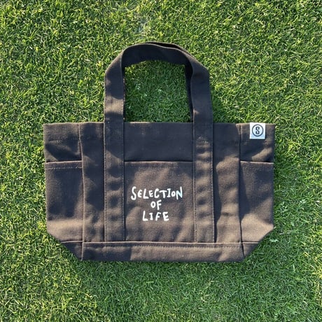Selection of life. 2nd Brand LOGO canvas tote BLACK