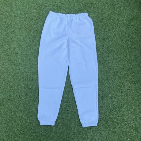 Selection of life. Cursive Embroidery LOGO Pants WHITE