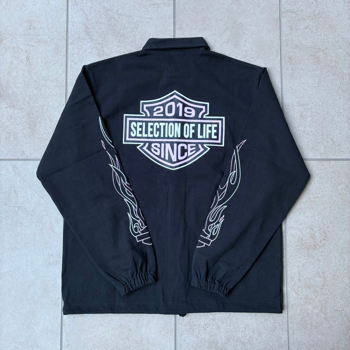 Selection of life. FIRE PATTERN Coach Jacket BL