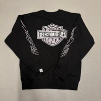 Selection of life. FIRE PATTERN Crew BLACK×PINK
