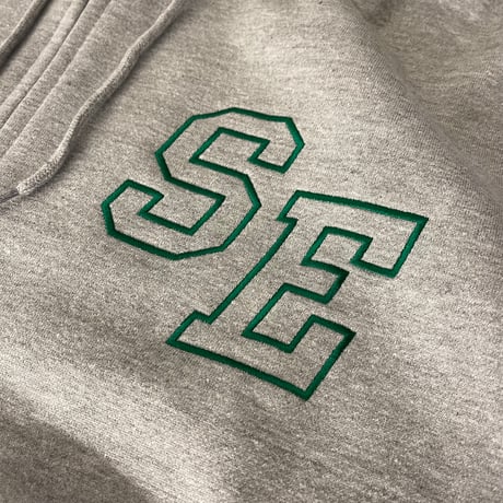Selection of life. SE LOGO Zip Hoodie GRAY