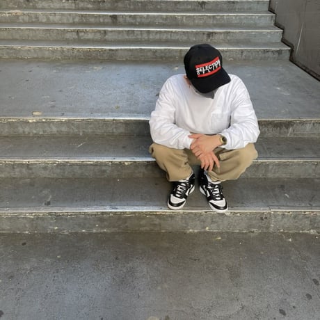 Selection of life. Bold Line LOGO Cap BLACK