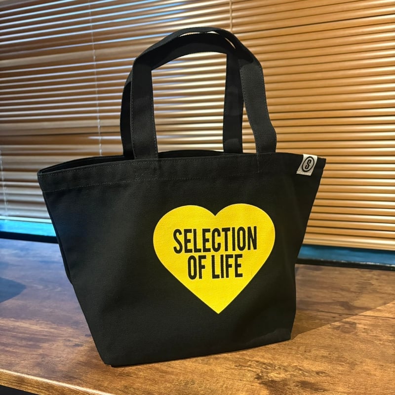 Selection of life. Heart LOGO Tote bag GRAY | S