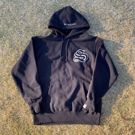Selection of life. OLD ENGLISH S LOGO Hoodie BLACK