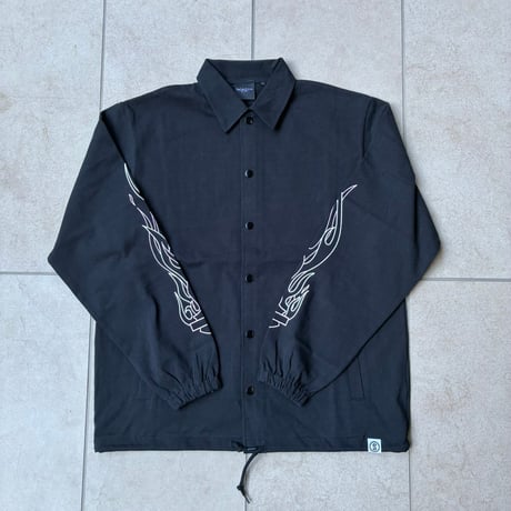Selection of life. FIRE PATTERN Coach Jacket BLACK×PINK
