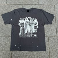 Selection of life. Self Touch-up City Graffic Tee FADE BLACK